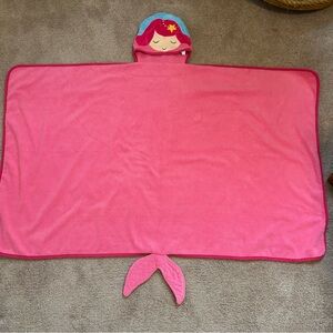 Source Unknown Pink Mermaid Hooded Towel